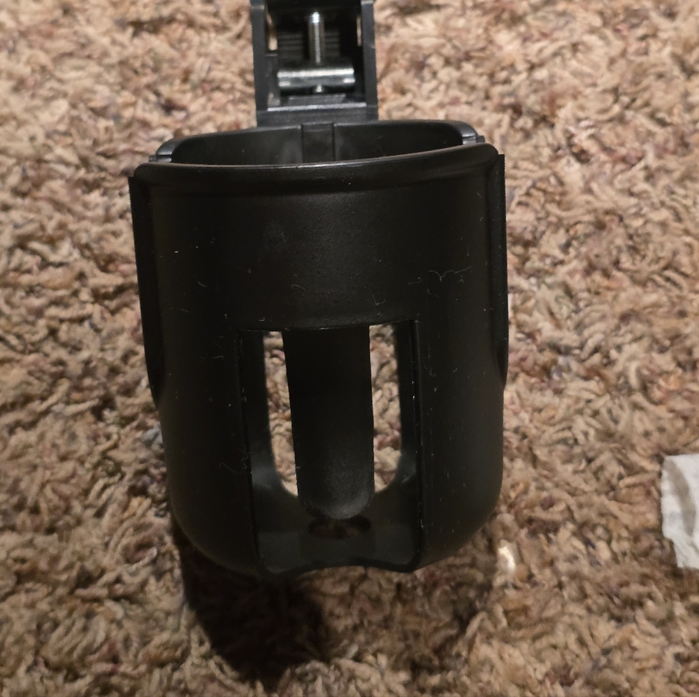 Universal Black Stroller Cup Holder Clip-On